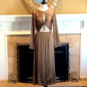 NWT Zara cutout maxi with bead embellishments